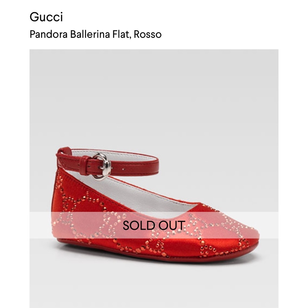 Gucci crib shoes